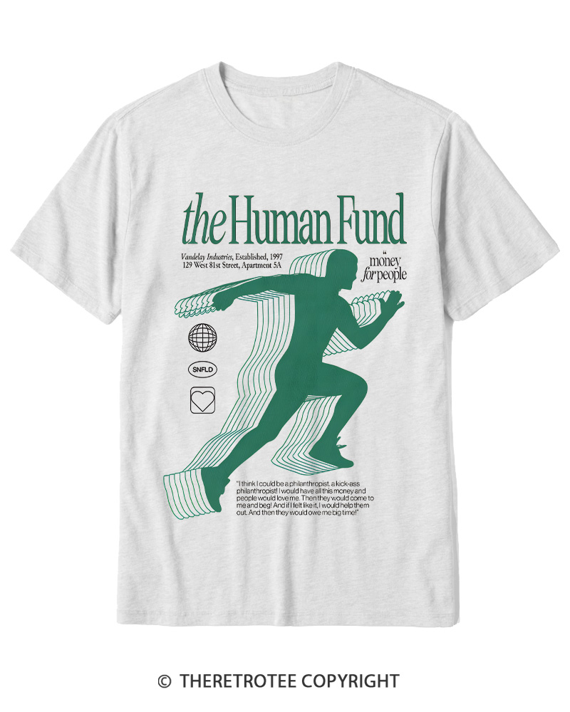 TheRetroTee The Human Fund 1990s Cotton T-Shirt