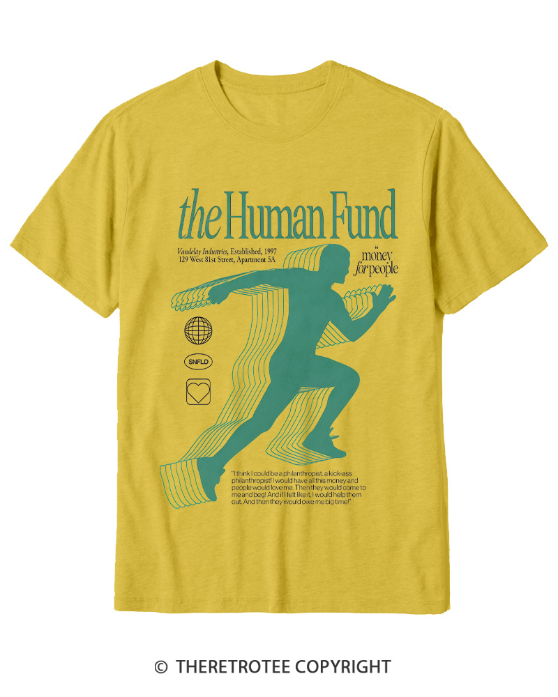 TheRetroTee The Human Fund 1990s Cotton T-Shirt