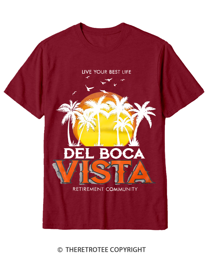 TheRetroTee Del Boca Vista 1990s Cotton T-Shirt