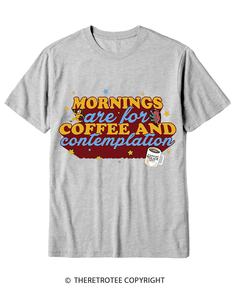 TheRetroTee Coffee Contemplations 1980s Cotton T-Shirt