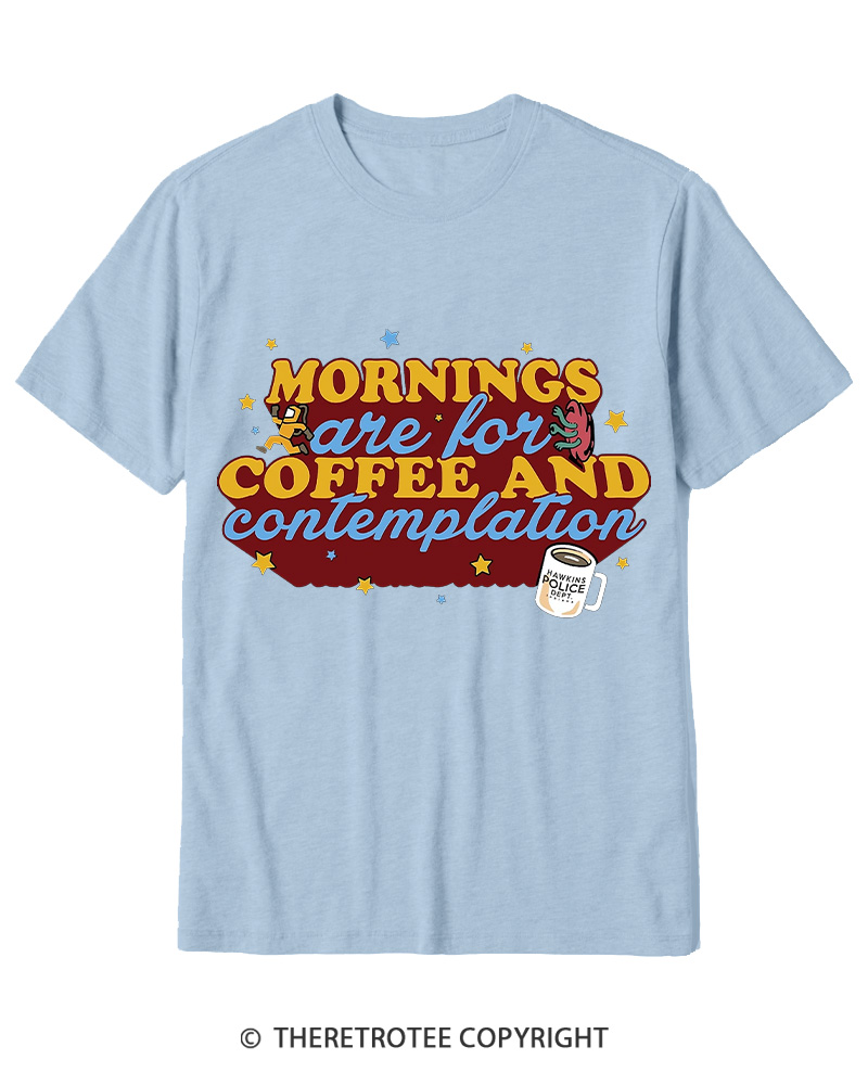 TheRetroTee Coffee Contemplations 1980s Cotton T-Shirt