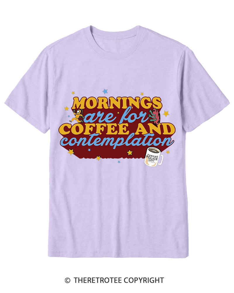 TheRetroTee Coffee Contemplations 1980s Cotton T-Shirt