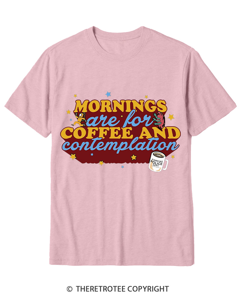 TheRetroTee Coffee Contemplations 1980s Cotton T-Shirt