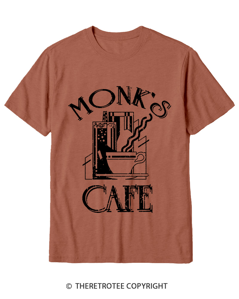 TheRetroTee Monk's Cafe 1990s Cotton T-Shirt