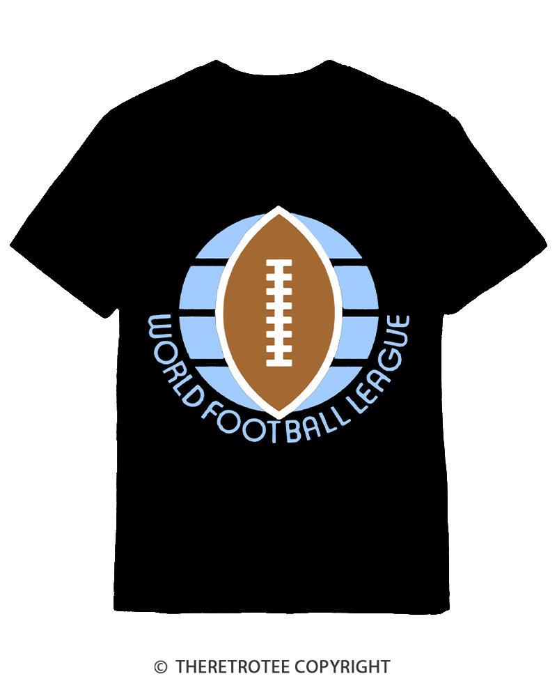 TheRetroTee 1974 WFL Logo 1970s Cotton T-Shirt