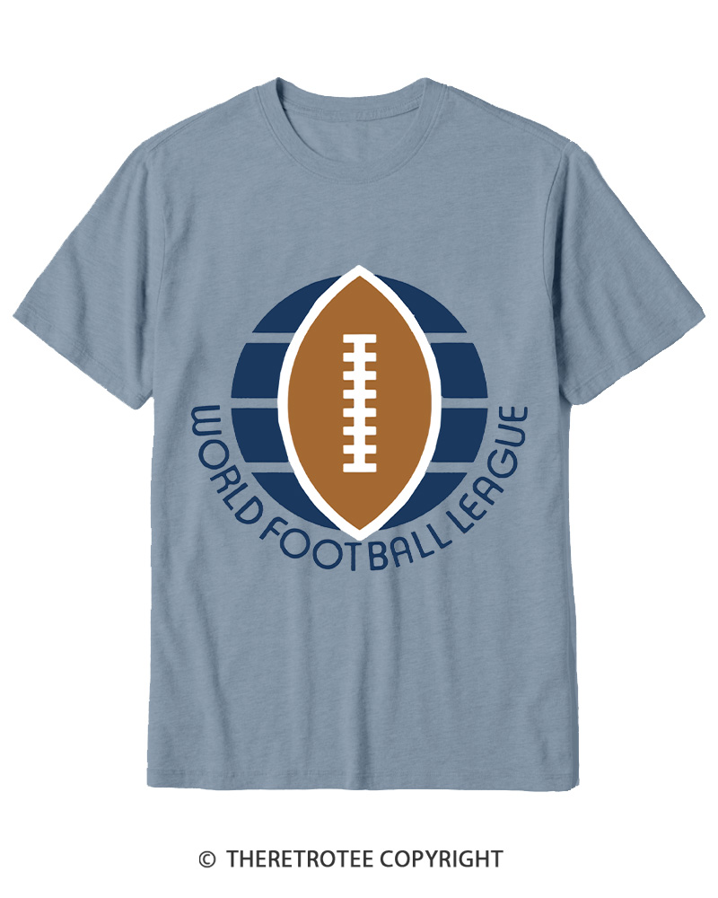 TheRetroTee 1974 WFL Logo 1970s Cotton T-Shirt