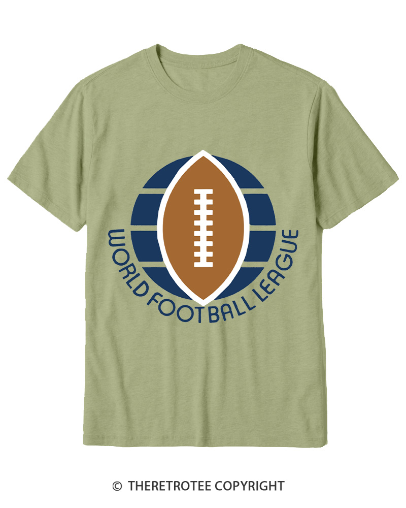 TheRetroTee 1974 WFL Logo 1970s Cotton T-Shirt