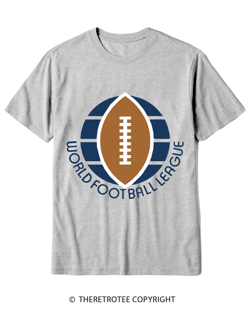 TheRetroTee 1974 WFL Logo 1970s Cotton T-Shirt