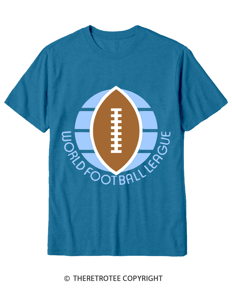 TheRetroTee 1974 WFL Logo 1970s Cotton T-Shirt