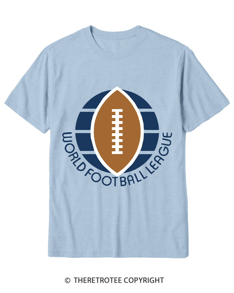 TheRetroTee 1974 WFL Logo 1970s Cotton T-Shirt