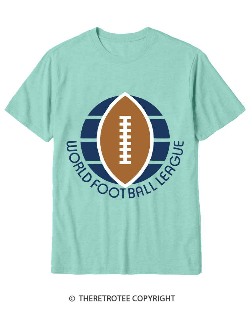 TheRetroTee 1974 WFL Logo 1970s Cotton T-Shirt