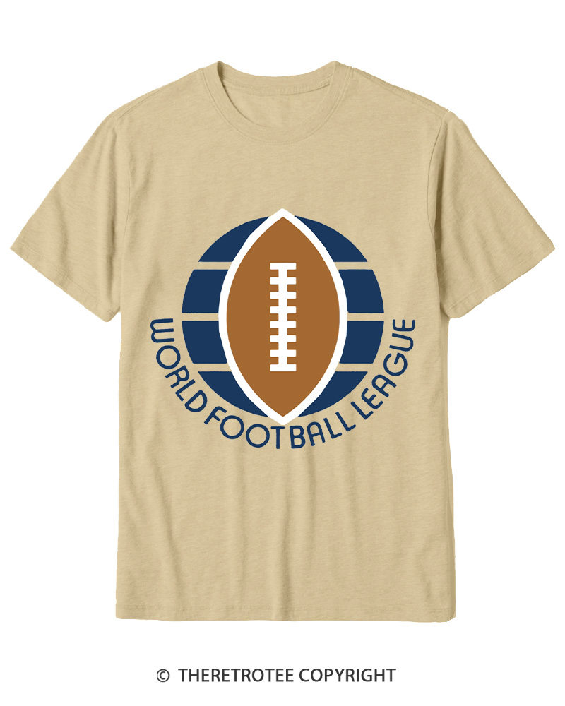 TheRetroTee 1974 WFL Logo 1970s Cotton T-Shirt