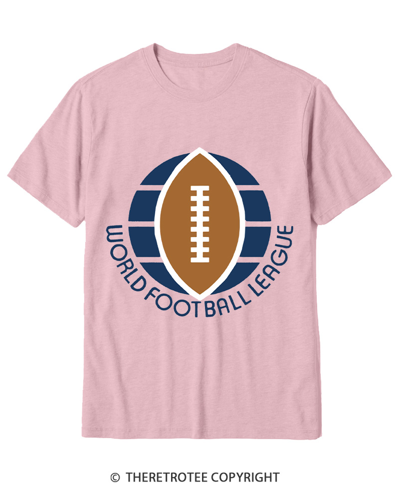 TheRetroTee 1974 WFL Logo 1970s Cotton T-Shirt