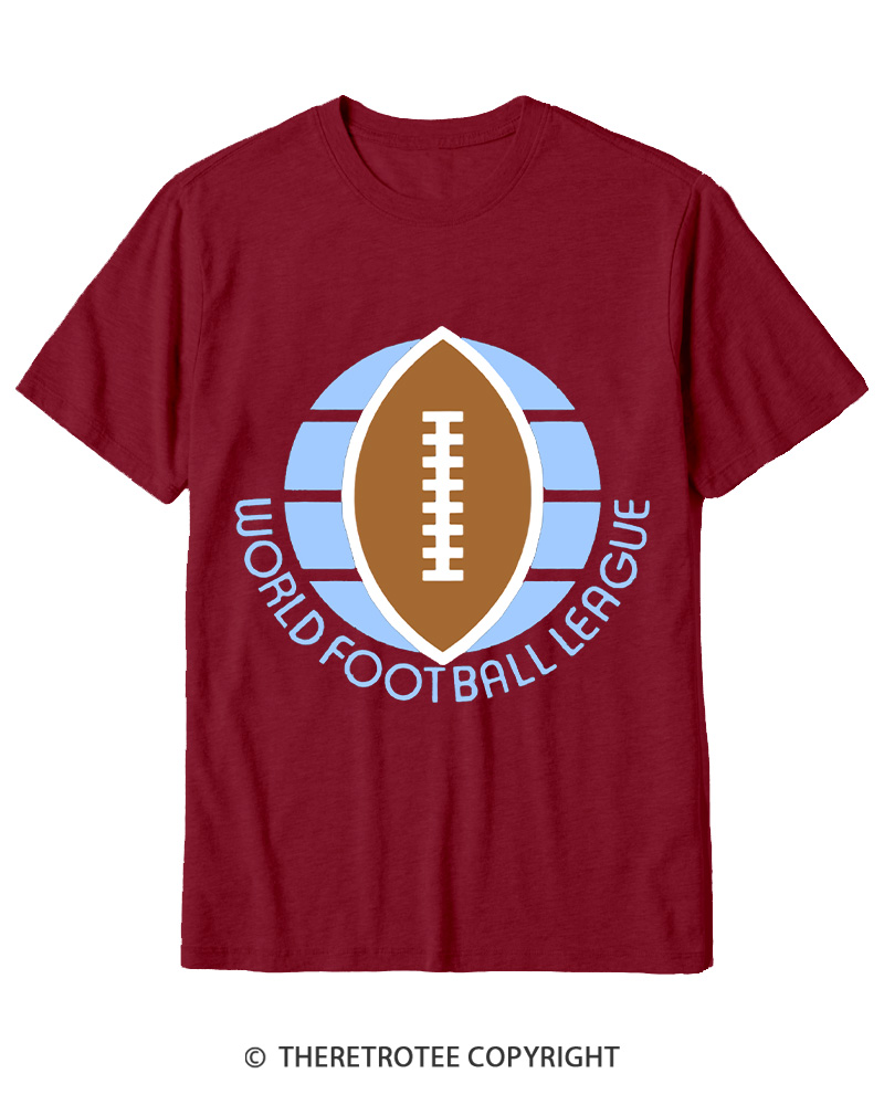 TheRetroTee 1974 WFL Logo 1970s Cotton T-Shirt
