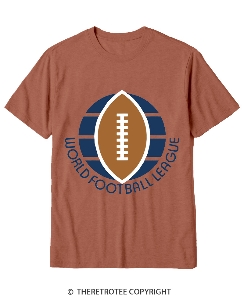 TheRetroTee 1974 WFL Logo 1970s Cotton T-Shirt