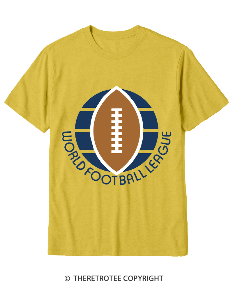 TheRetroTee 1974 WFL Logo 1970s Cotton T-Shirt