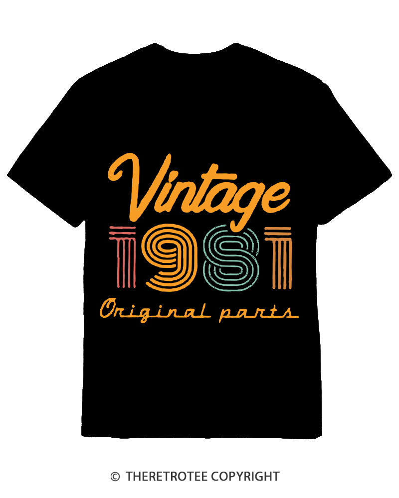 TheRetroTee Vintage 1981 Cotton T-Shirt Sale