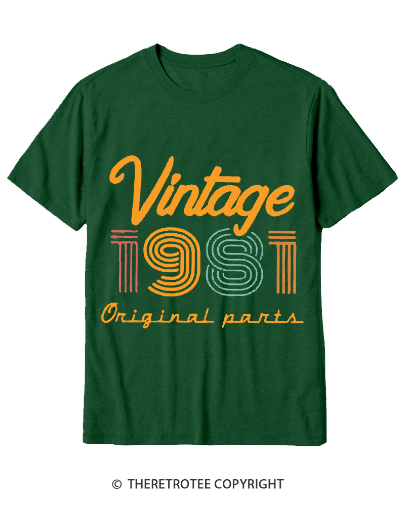 TheRetroTee Vintage 1981 Cotton T-Shirt