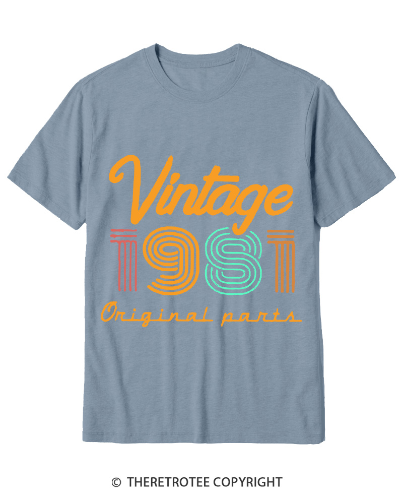 TheRetroTee Vintage 1981 Cotton T-Shirt