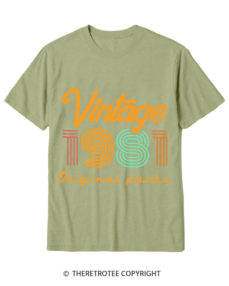 TheRetroTee Vintage 1981 Cotton T-Shirt