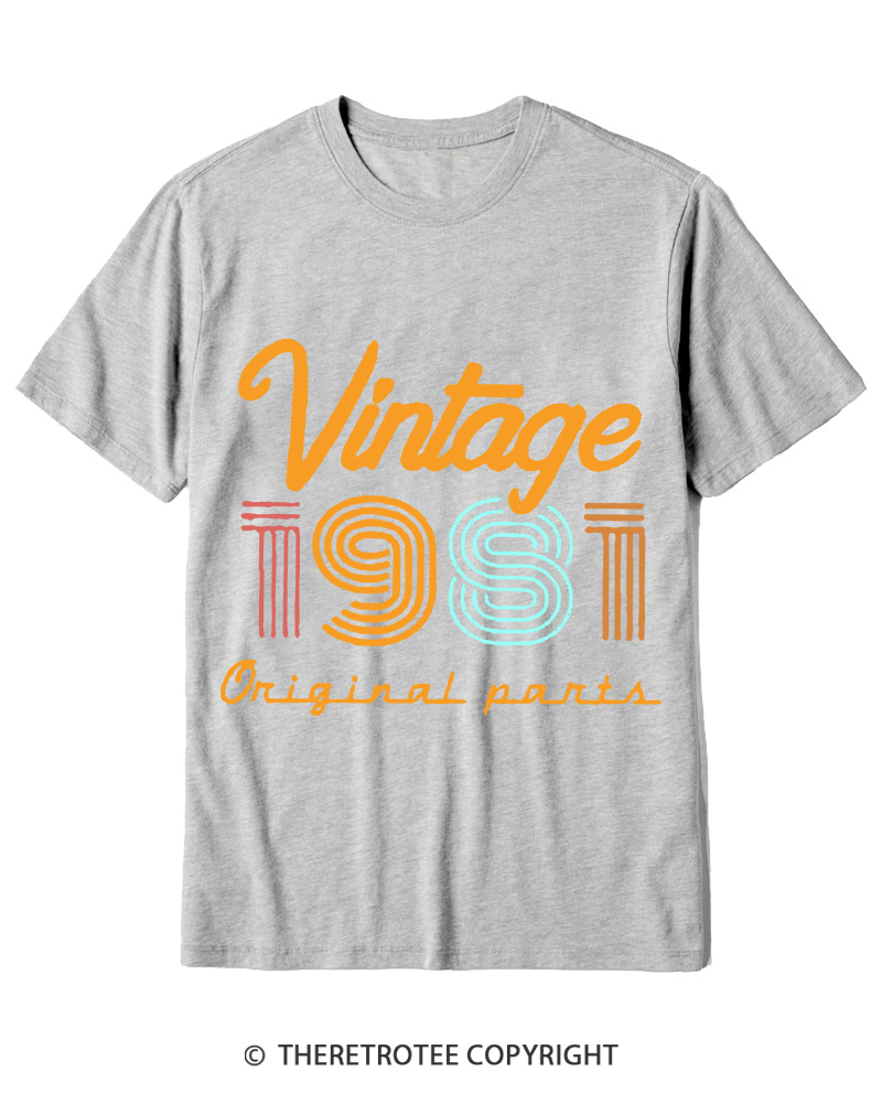 TheRetroTee Vintage 1981 Cotton T-Shirt