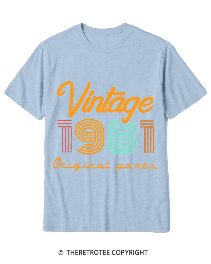 TheRetroTee Vintage 1981 Cotton T-Shirt