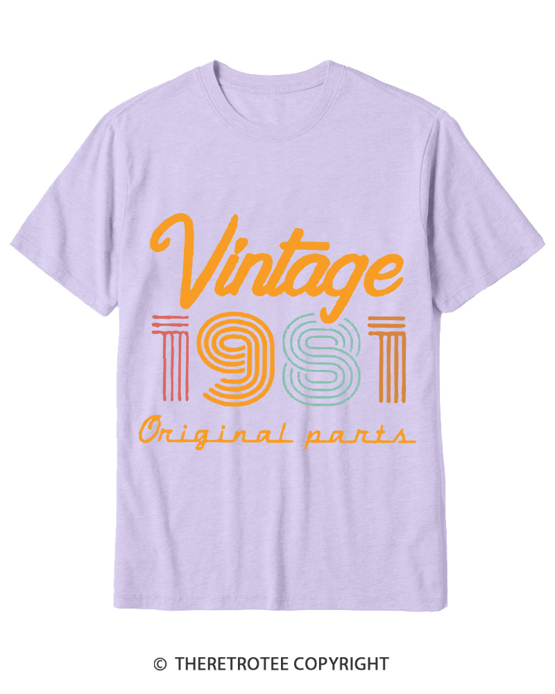 TheRetroTee Vintage 1981 Cotton T-Shirt