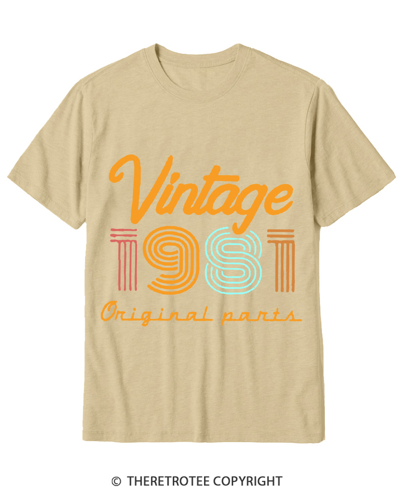 TheRetroTee Vintage 1981 Cotton T-Shirt