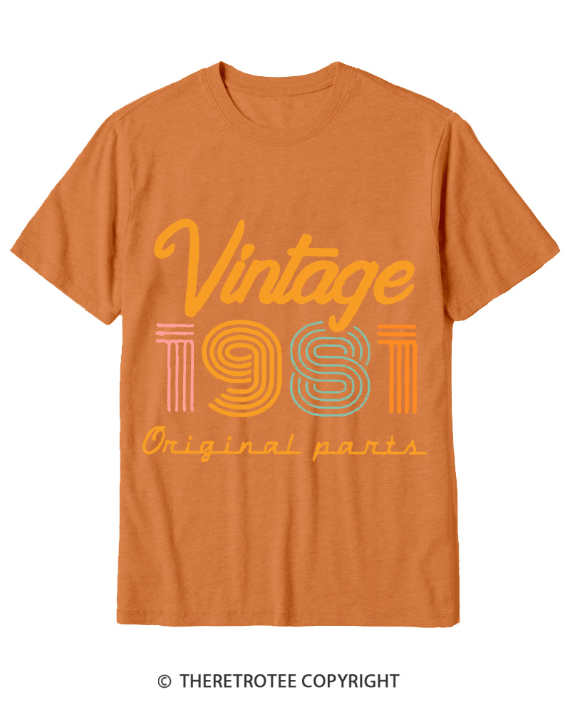 TheRetroTee Vintage 1981 Cotton T-Shirt
