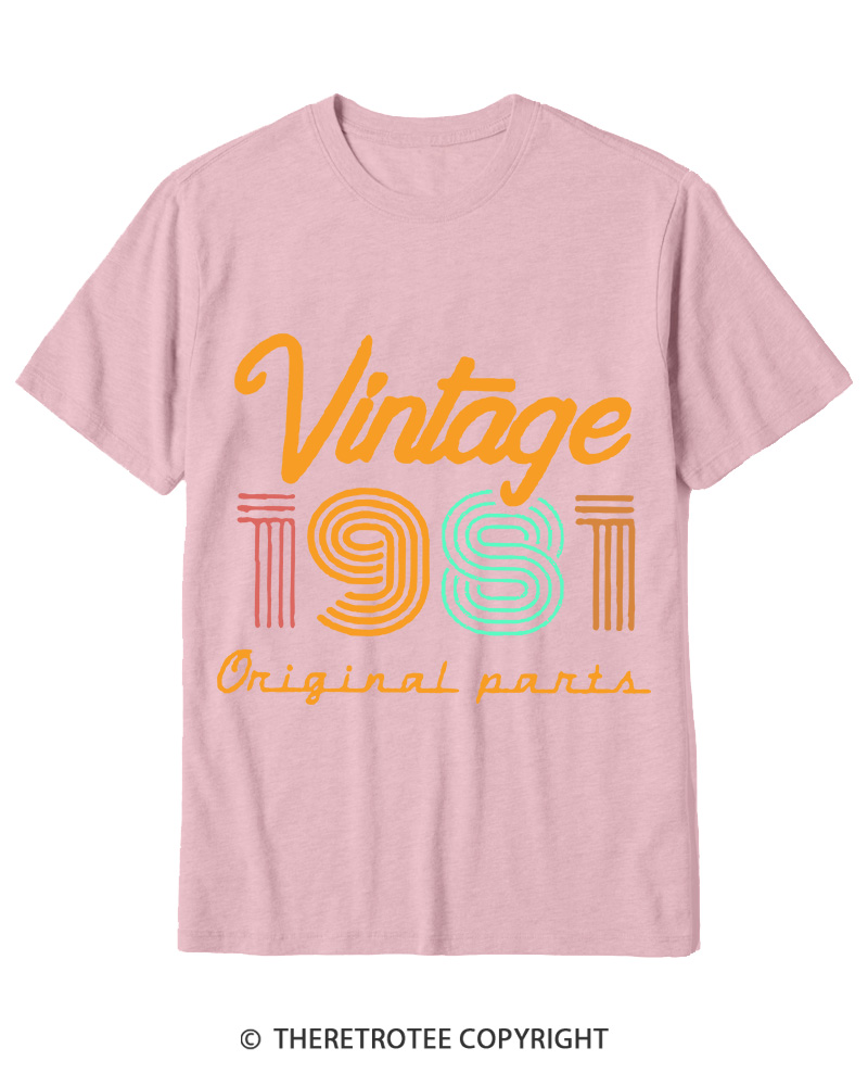 TheRetroTee Vintage 1981 Cotton T-Shirt