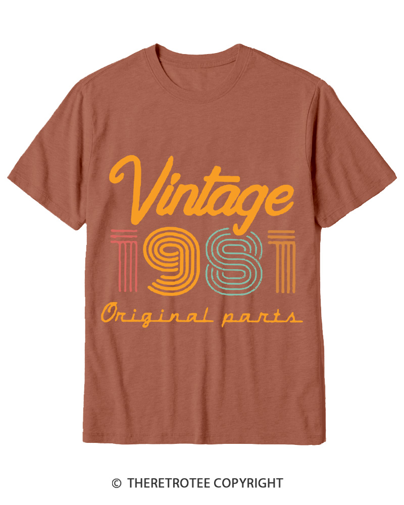 TheRetroTee Vintage 1981 Cotton T-Shirt