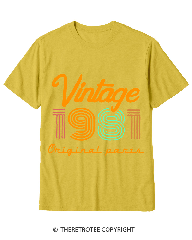 TheRetroTee Vintage 1981 Cotton T-Shirt