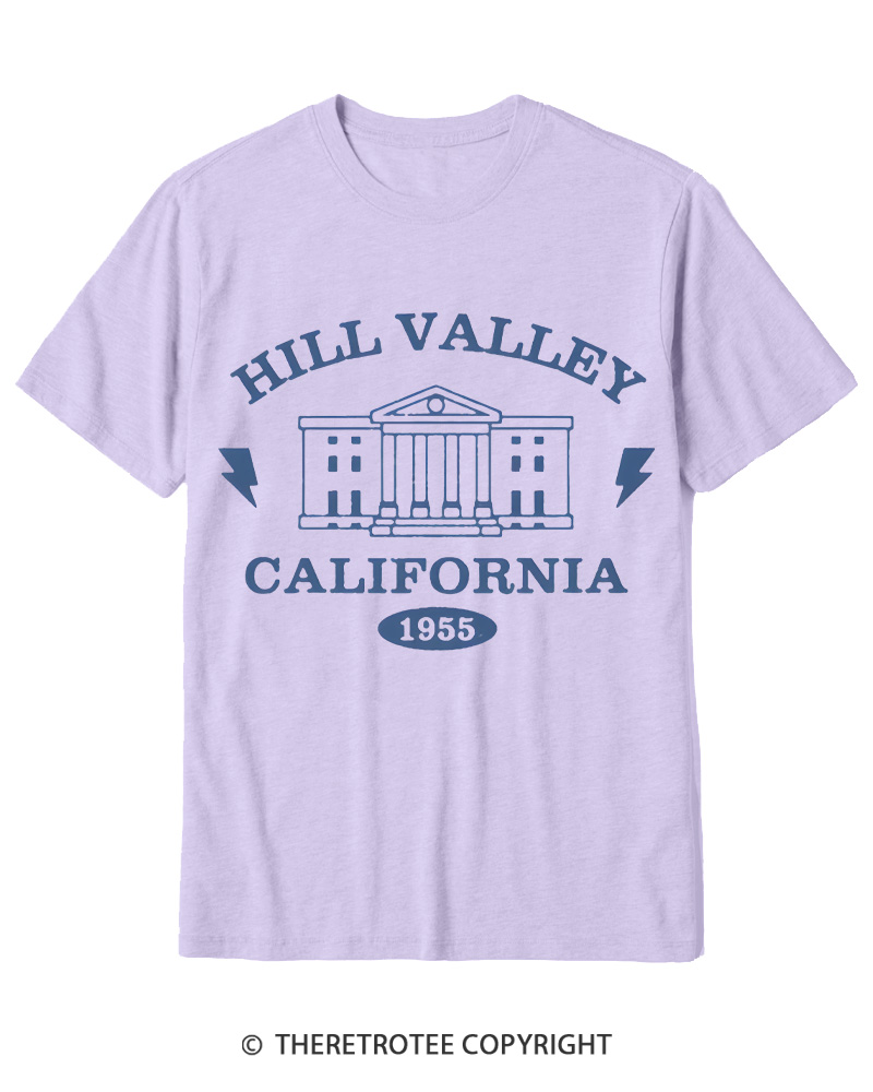 TheRetroTee 1955 Hill Valley California 1980s Cotton T-Shirt