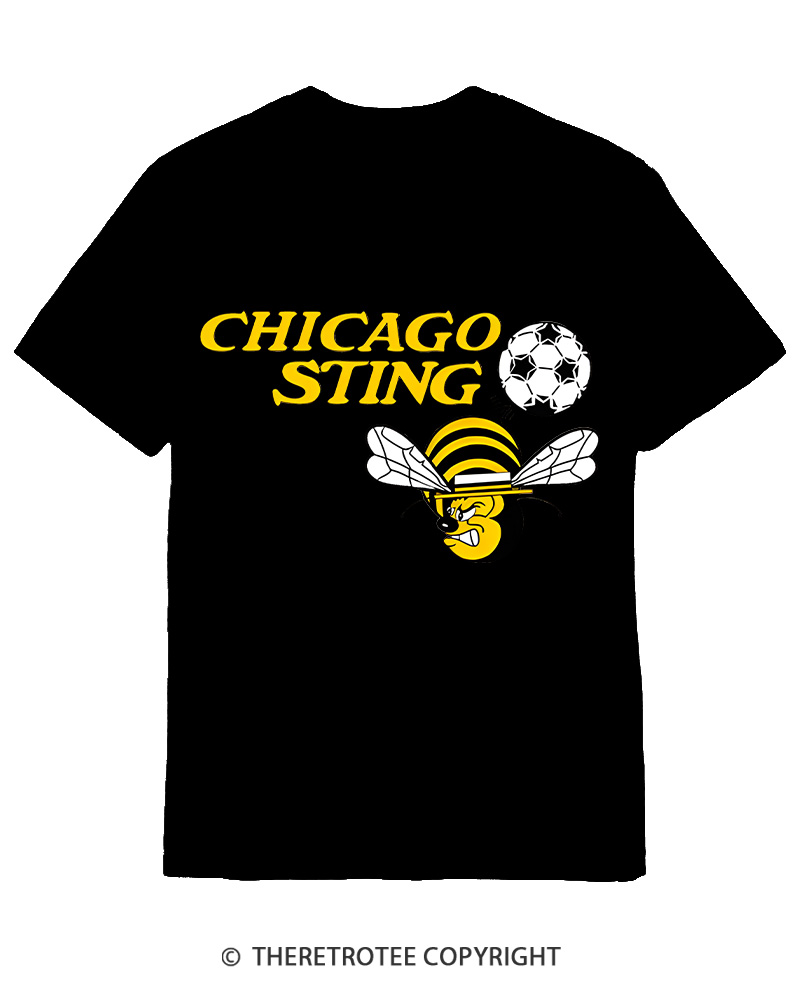 TheRetroTee 1970s Chicago Sting Cotton T-Shirt