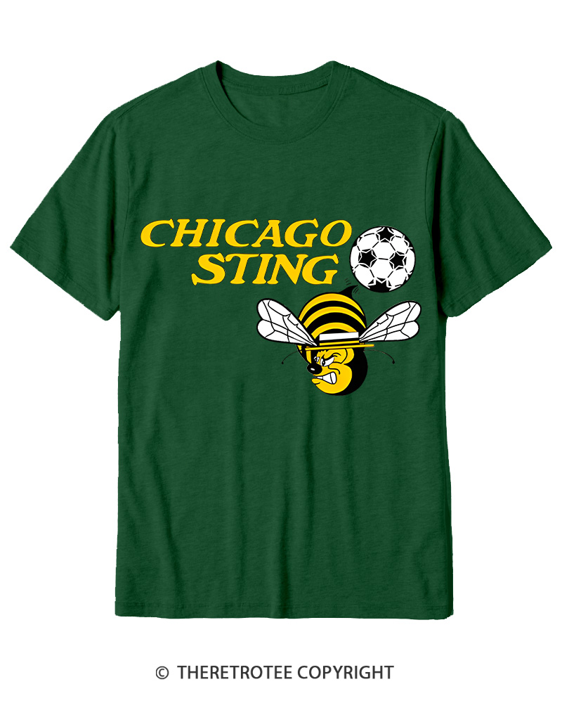 TheRetroTee 1970s Chicago Sting Cotton T-Shirt