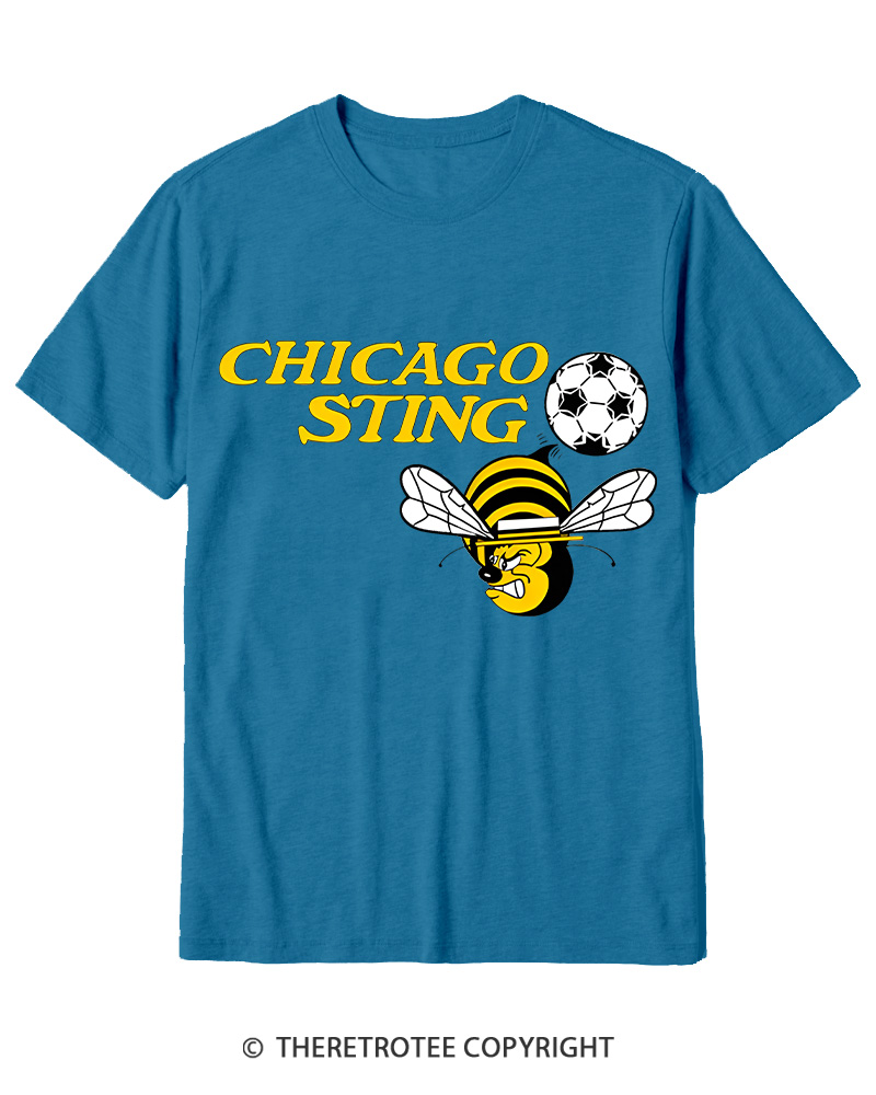 TheRetroTee 1970s Chicago Sting Cotton T-Shirt