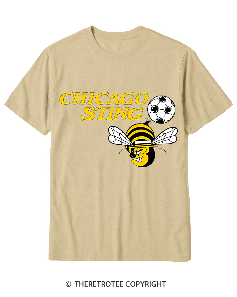 TheRetroTee 1970s Chicago Sting Cotton T-Shirt