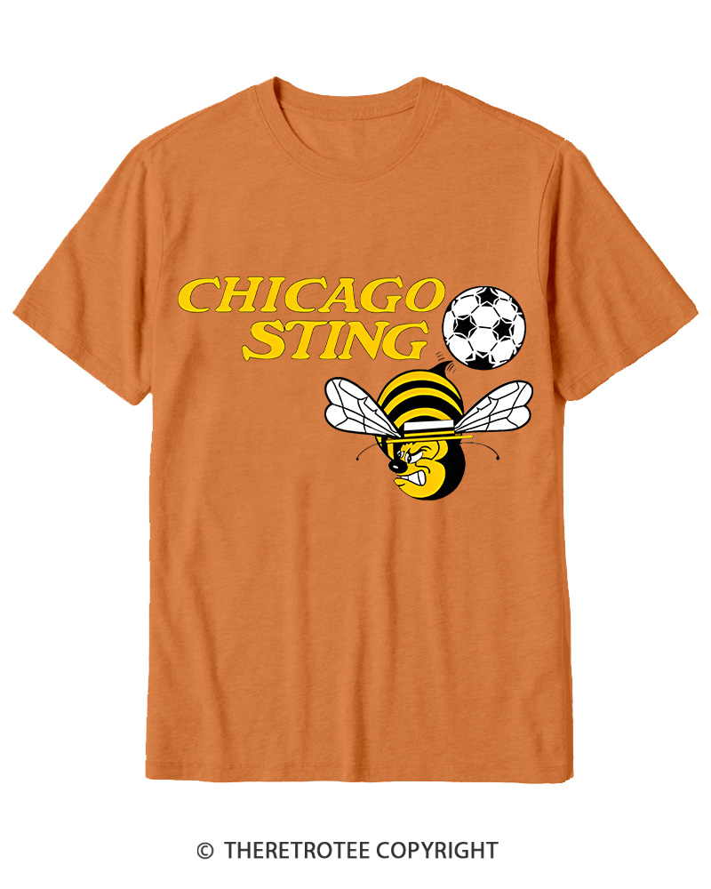 TheRetroTee 1970s Chicago Sting Cotton T-Shirt