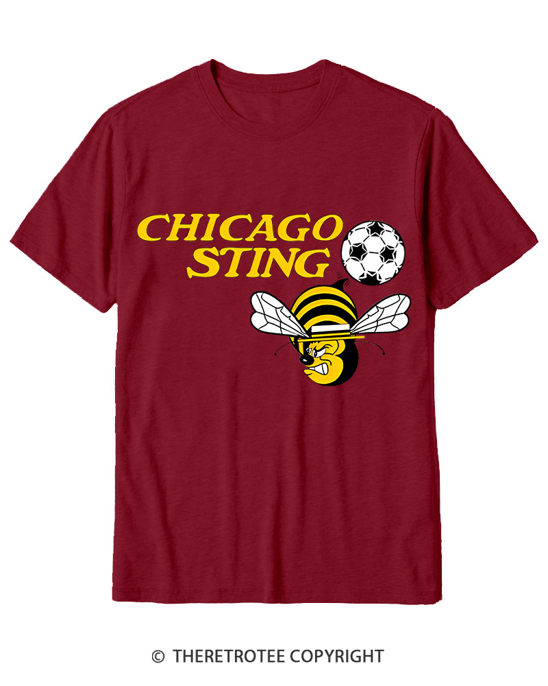 TheRetroTee 1970s Chicago Sting Cotton T-Shirt