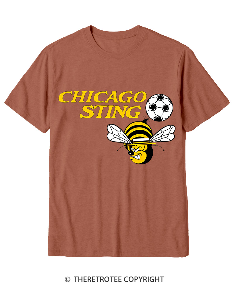 TheRetroTee 1970s Chicago Sting Cotton T-Shirt