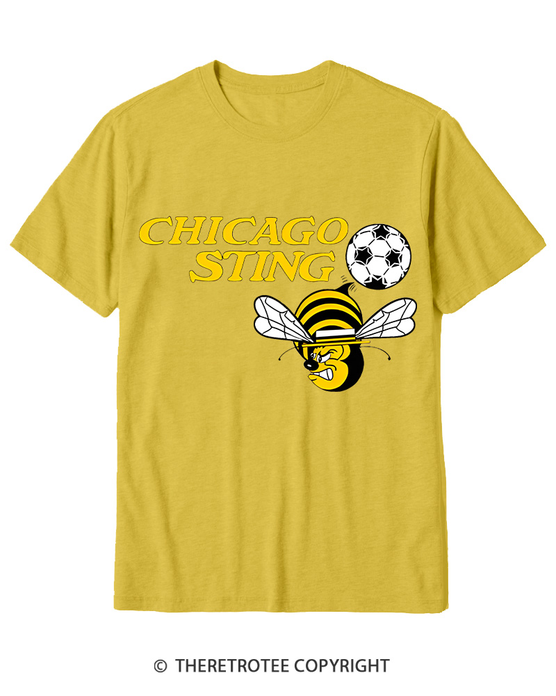 TheRetroTee 1970s Chicago Sting Cotton T-Shirt