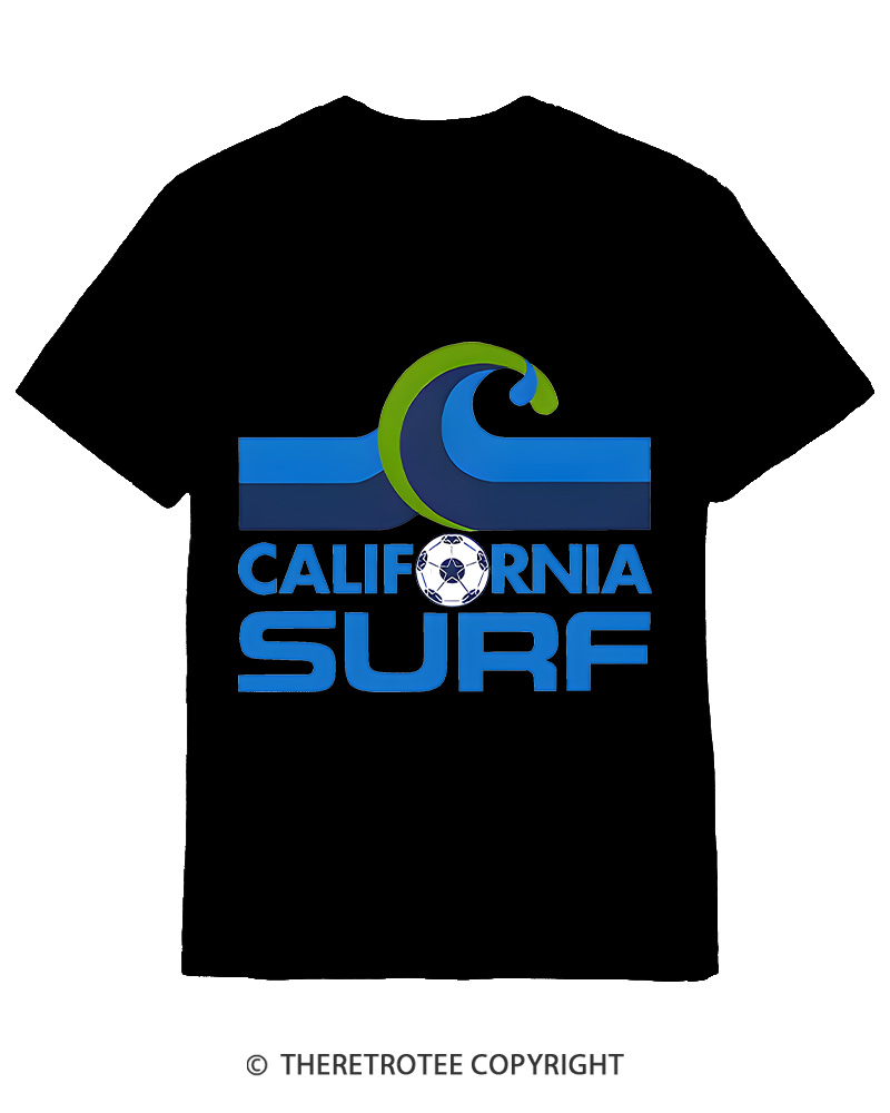 TheRetroTee 1978 California Surf 1970s Cotton T-Shirt
