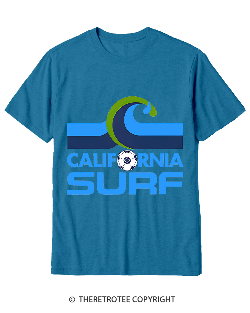 TheRetroTee 1978 California Surf 1970s Cotton T-Shirt