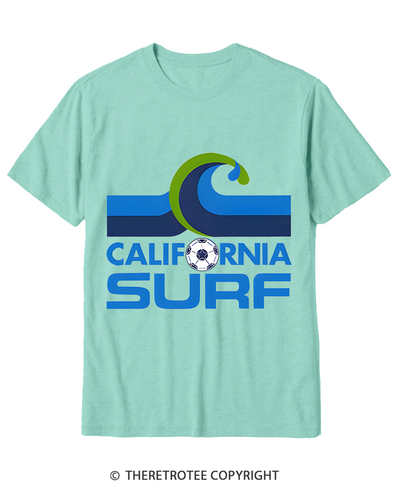 TheRetroTee 1978 California Surf 1970s Cotton T-Shirt