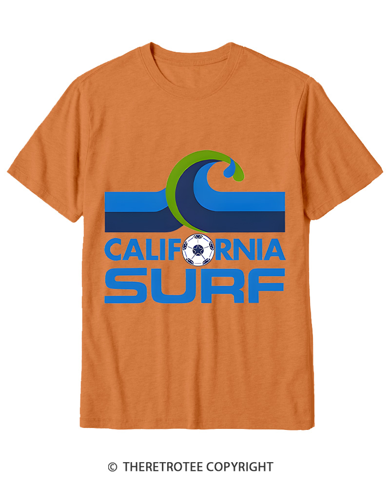 TheRetroTee 1978 California Surf 1970s Cotton T-Shirt