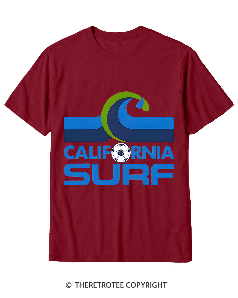 TheRetroTee 1978 California Surf 1970s Cotton T-Shirt