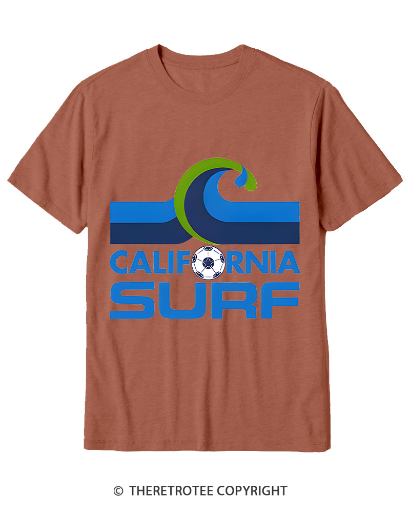 TheRetroTee 1978 California Surf 1970s Cotton T-Shirt