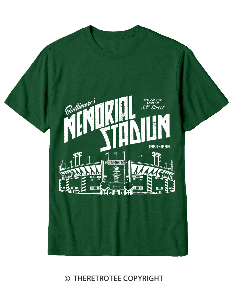 TheRetroTee Memorial Stadium 1950s Cotton T-Shirt
