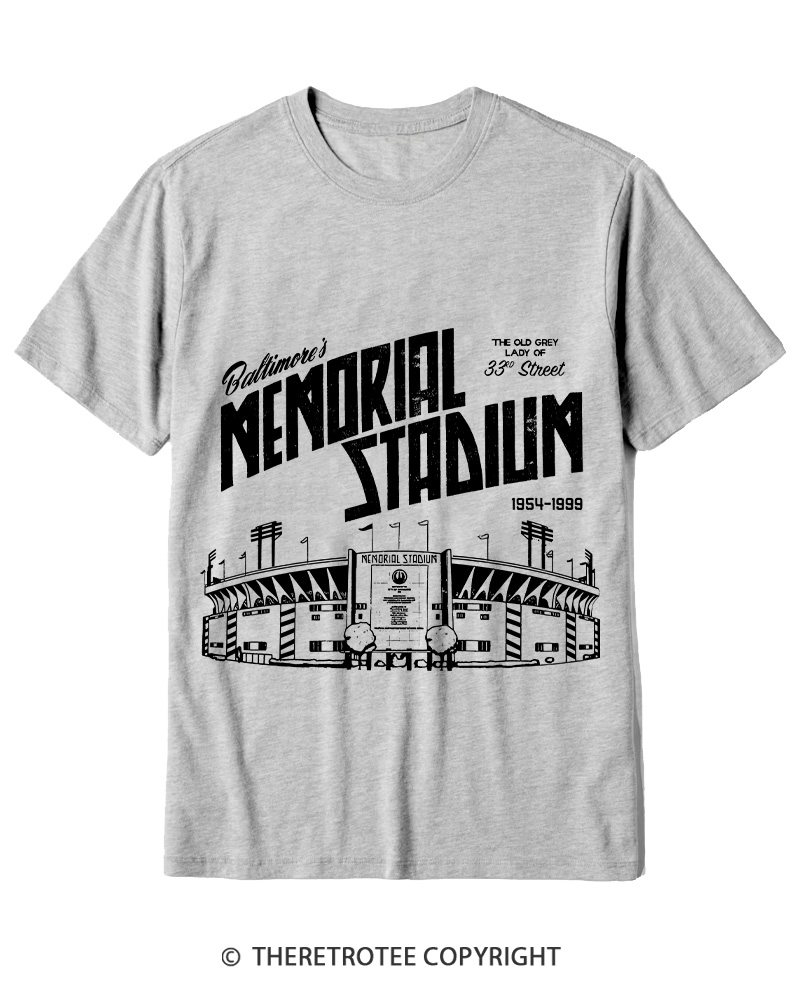 TheRetroTee Memorial Stadium 1950s Cotton T-Shirt