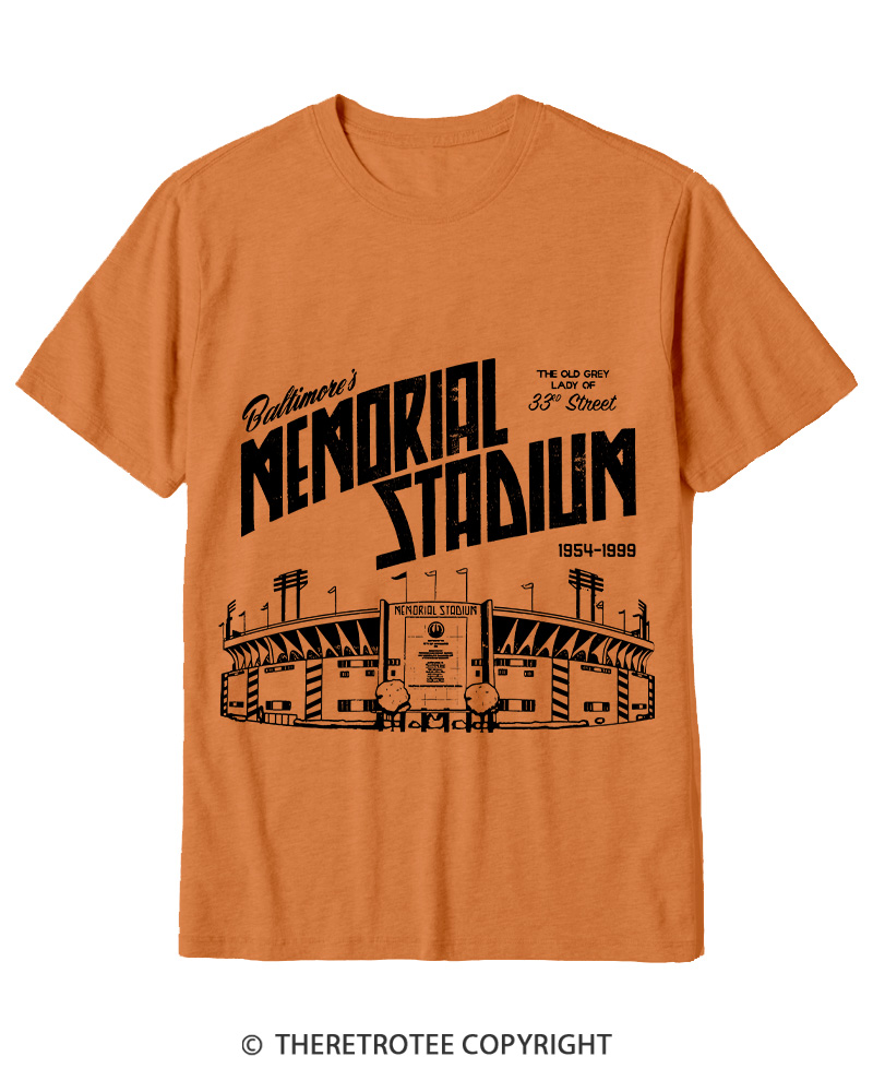 TheRetroTee Memorial Stadium 1950s Cotton T-Shirt